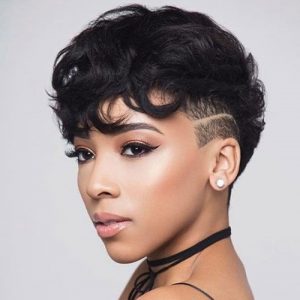 Black Female Shaved Hairstyle